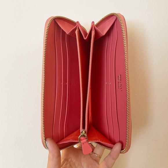 Jimmy Choo | Pippa Long Wallet in Coral - Picture 7 of 10